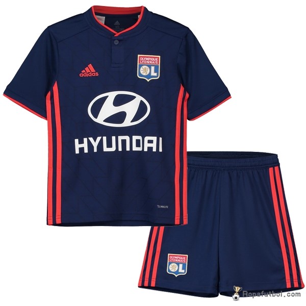 Camiseta Lyon Replica Segunda Ropa Conjunto De Niños 2018/19 Azul